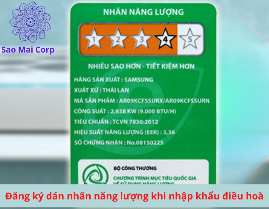 dang ky dan nhan nang luong - Thủ tục nhập khẩu điều hoà không khí