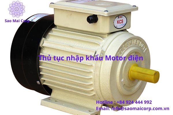 Thủ tục nhập khẩu motor điện