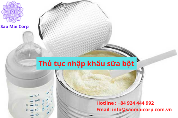 Thủ tục nhập khẩu sữa bột