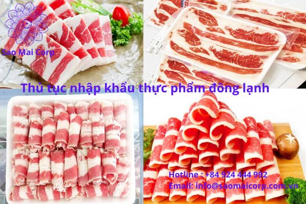 Thủ tục nhập khẩu thực phẩm đông lạnh