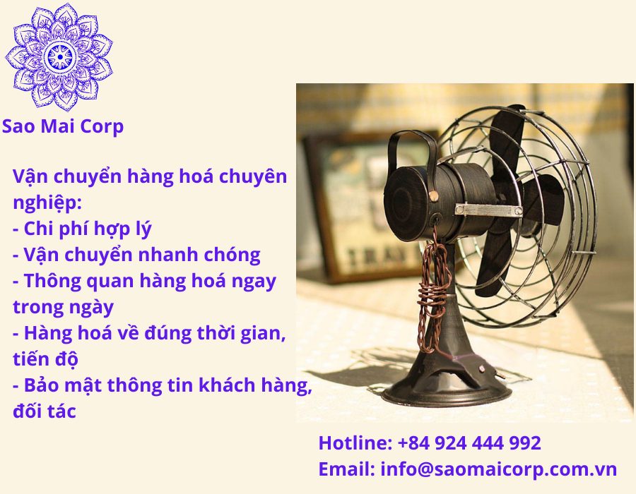 don vi van chuyen hang hoa uy tin 1 - Thủ tục nhập khẩu quạt điện