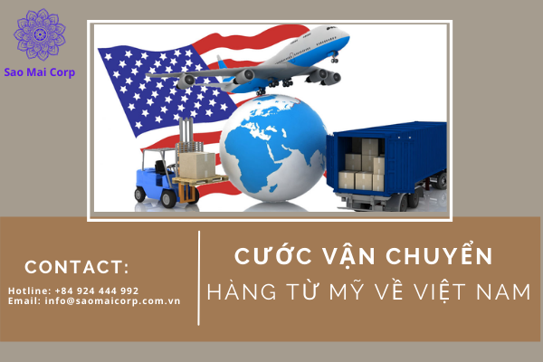 Cước vận chuyển hàng từ Mỹ về Việt Nam